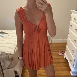 Vestique romper, coral, size M